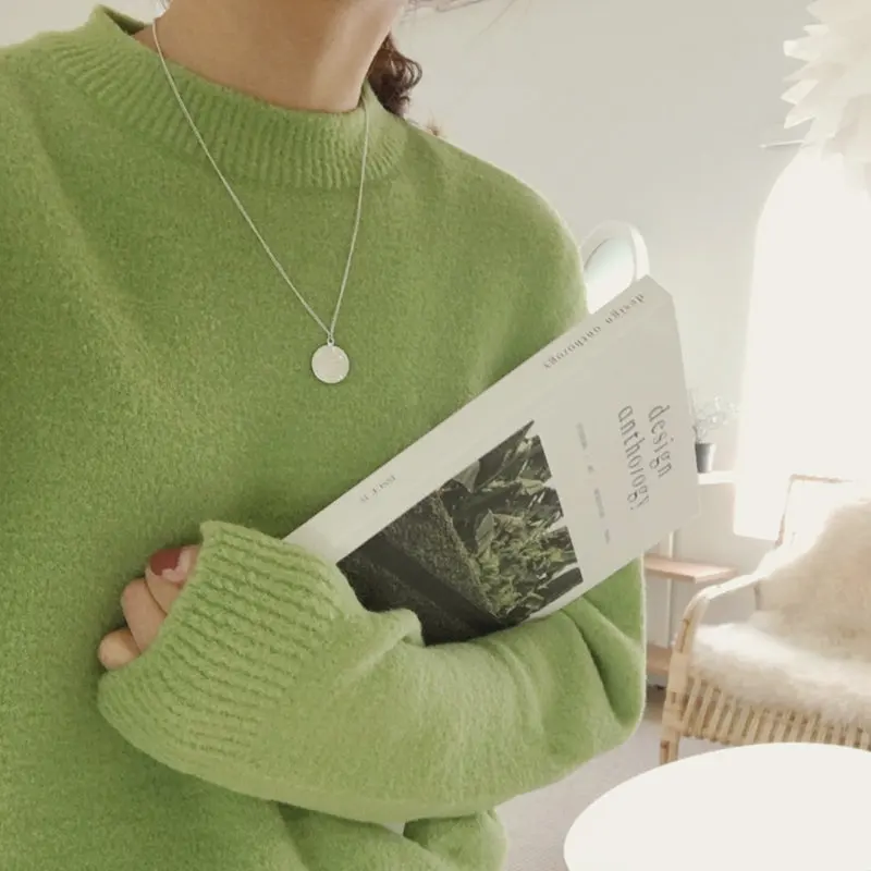 Мягкий шикарный свободный эластичный вязаный женский свитер с принтом «чужой кошечки», подходит ко всему, осень, стильные короткие пуловеры, милые офисные женские свитера