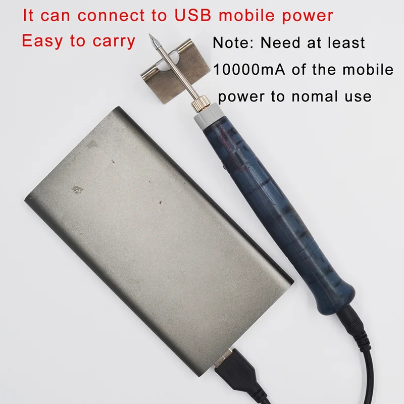 Portable 5V 8W USB Powered Electric Soldering Iron Solder Pen Welding Gun Hand Tools Kit Fast Heating Outdoor Welding Tools