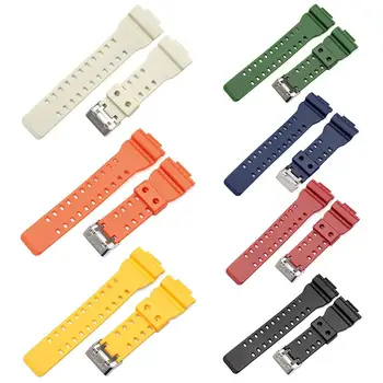 

Replacement Soft Silicone Watch Strap Breathable solid color Band Sport Loop for Casio G-Shock GA-110GB GA100 GD120 series