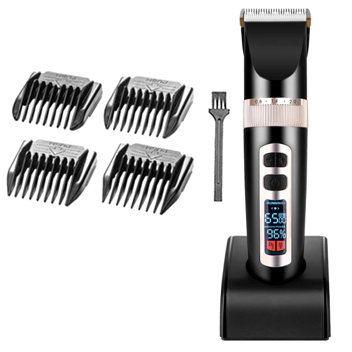 

Professional Men Electric Hair Clipper with Digital Display Kids Hair Cutter Trimmer Grooming Kit Machine Haircut Cordless