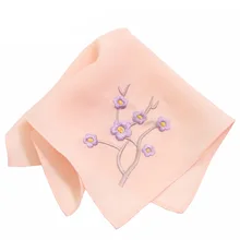 

2Pcs Women Hankies Embroidered Flower Hanky Floral Assorted Ladies Girl Handkerchief Fabrics Accessories A3