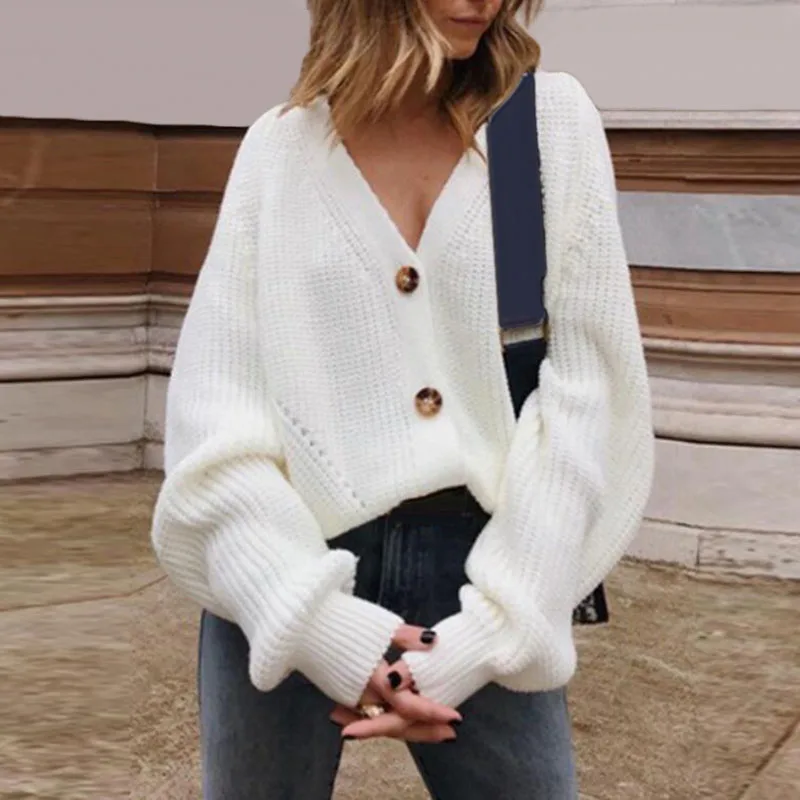 Women Sexy V-neck Sweater Winter Long Sleeve Thicken Pullovers ladies Solid Solor Elasticity Jumper