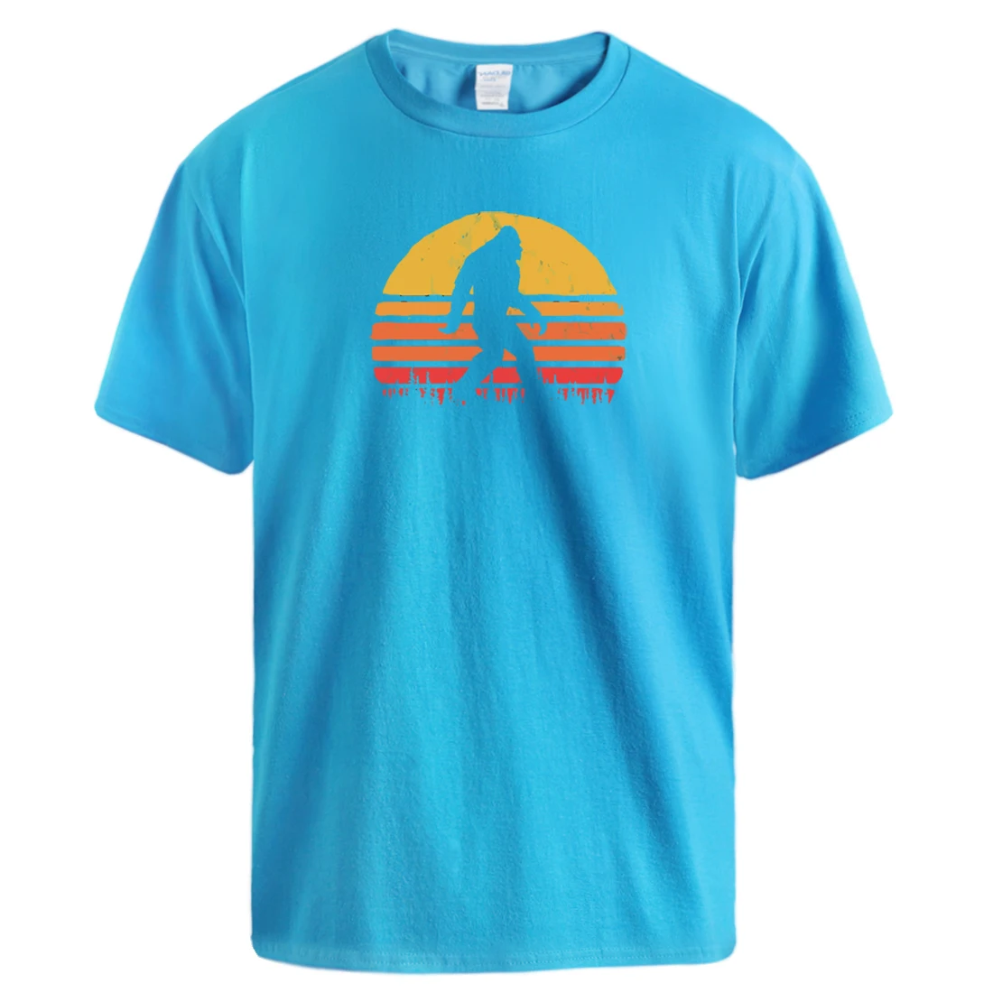 

2020 Mens Retro Bigfoot Silhouette Tshirts Summer Fashion T-shirts Funny Streetwear Clothes Short Sleeve Tops Harajuku T Shirt