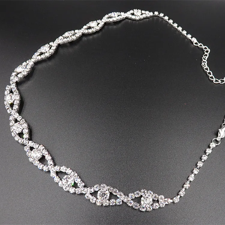 Korean-style Two Pieces Jewelry Set Fashion Bride Jewelry Set Electroplated Alloy Elegant Accessories Manufacturers Direct Selli