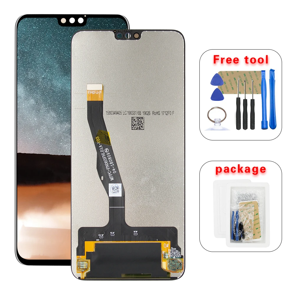 

For 6.5" Huawei Honor 8X JSN-L21 JSN-L42 JSN-AL00 LCD Display Screen Touch Panel Digitizer Assembly +Tools