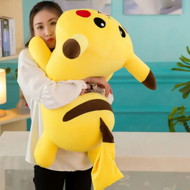 TAKARA TOMY Cartoon Pikachu Plush Toys Kids Gift Kawaii Soft Pokemon Stuffed Plush Doll Hot Toys juguetes Car Pillow Decor