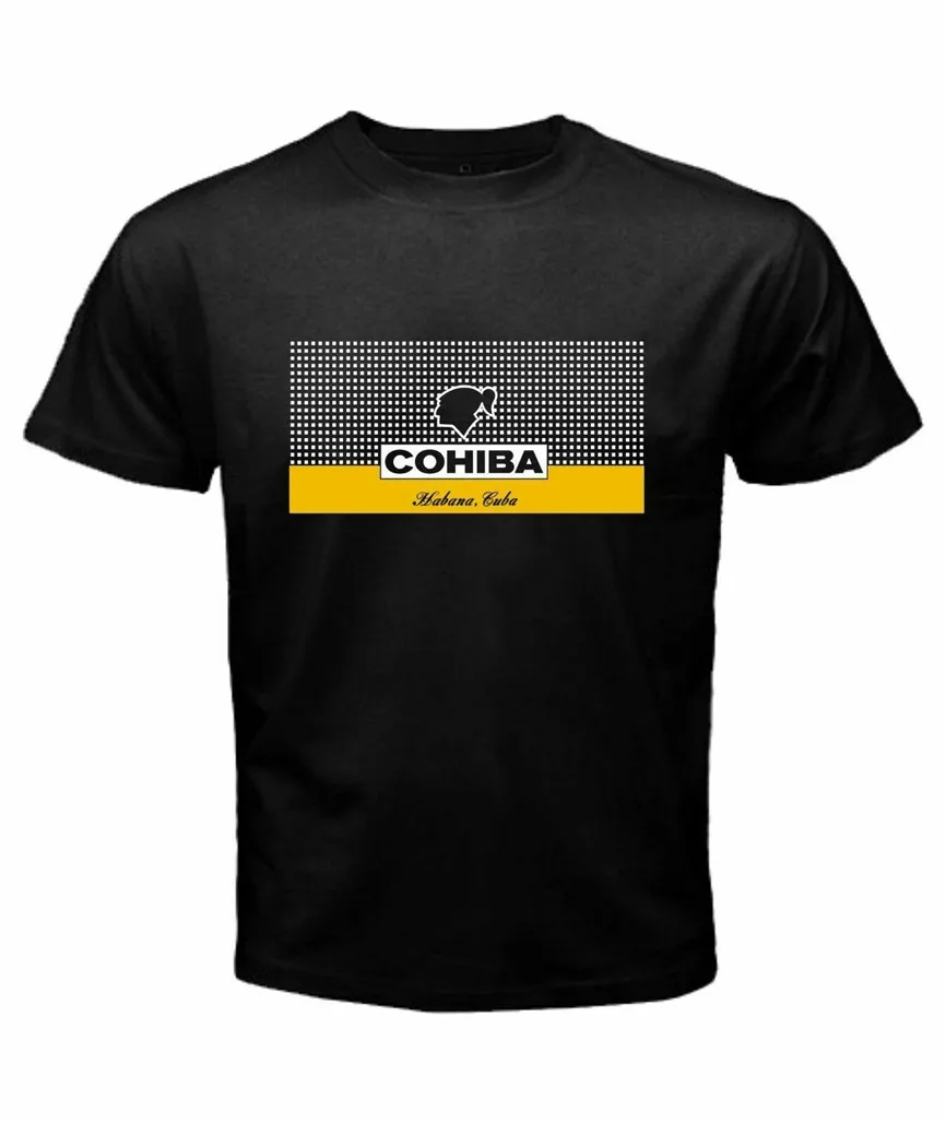 Cohiba лучшая кубинская сигара логотип мужская Черная футболка s m l больше размеров