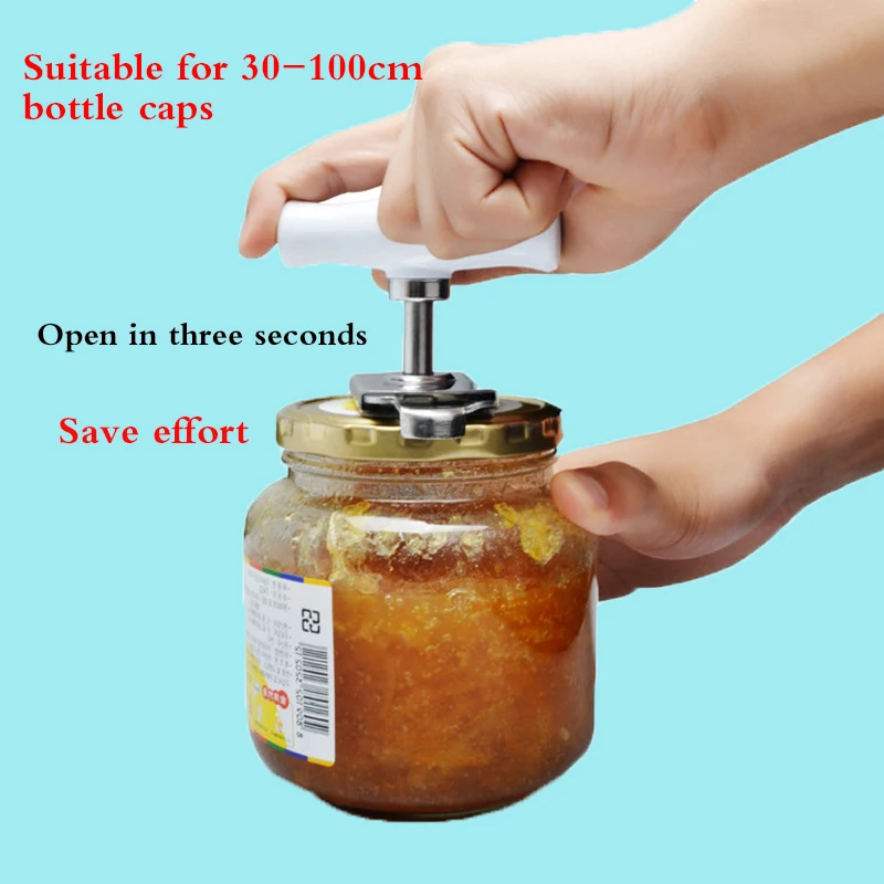 

Manual Stainless Steel Easy Can Jar Opener Adjustable 1-4 cm Bottle cap Lid Openers Tool Kitchen Gadgets