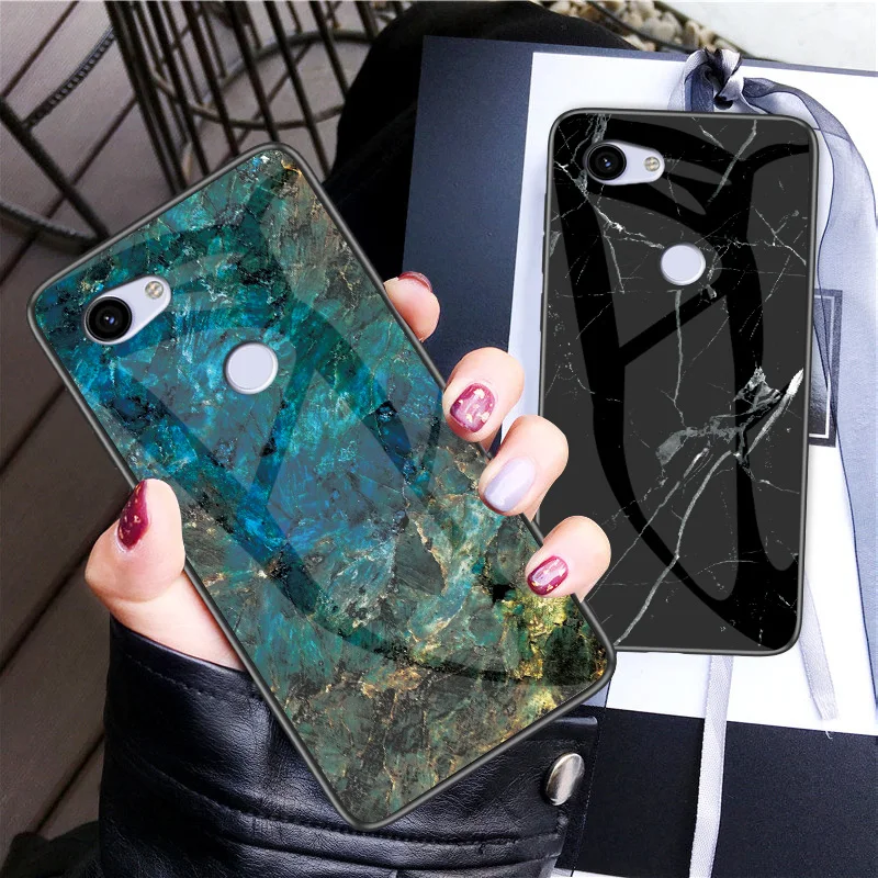 Для Google Pixel 6 Pro 5A 5 4A 3 XL чехол мраморная зернистая твердая искусственная