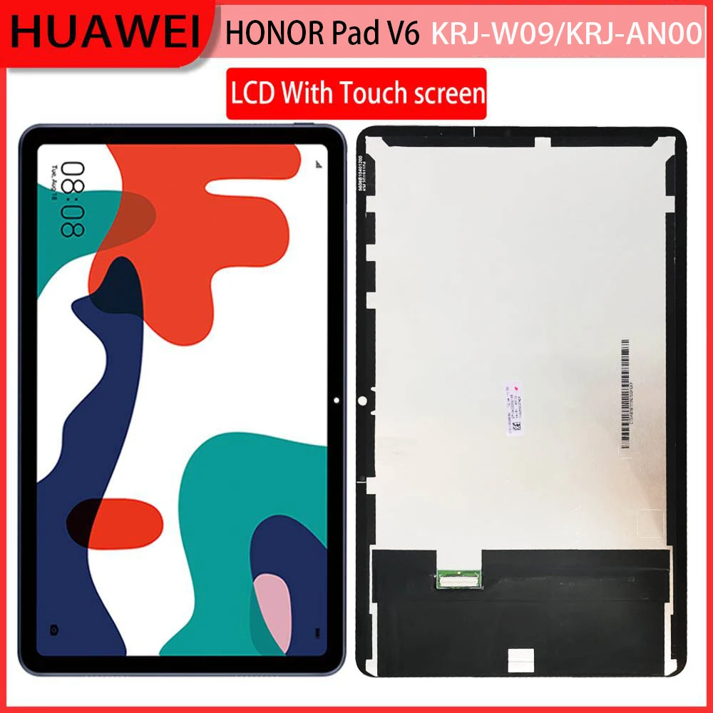 Lcd Touch Screen Digitizer para Huawei Honor Pad Montagem de Display Wi-fi v6 Krj-w09 Krj-an00 5g 10.4 Novo
