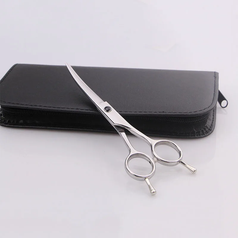 

Professional Pet Grooming Scissors 6 inch Stainless Steel Curved Hair Scissors For Cat And Dog Barber Shears Japanese style