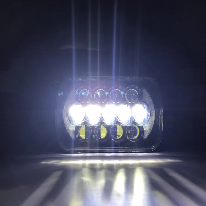 1 шт. светодиодный светильник на голову DRL 210 Вт, Прямоугольный светильник для грузовика, запчасти для автомобиля, лампа B88