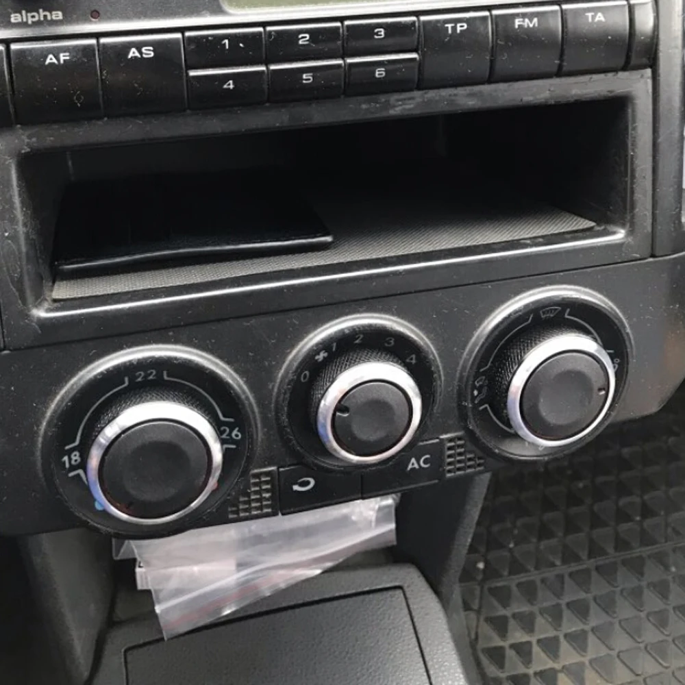 Для VW POLO 2002-2013 MK4 MK5 9N 9N3 6R 3 шт./компл. Алюминий сплав Воздушный Кондиционер переменного тока регулятор тепла Управление ручка кнопки переключения