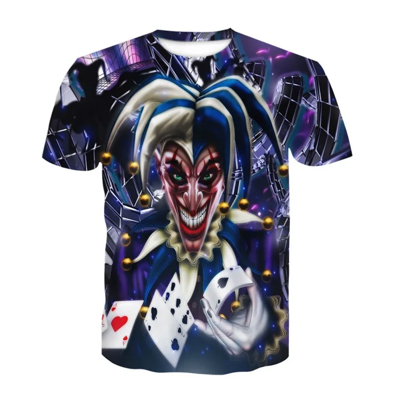 

Horror Fiction Zomer Casual 3D Gedrukt Stephen King 'S Het Kinderen T-shirt Korte Mouw Horror Clown Jongen/Meisje t-shirts