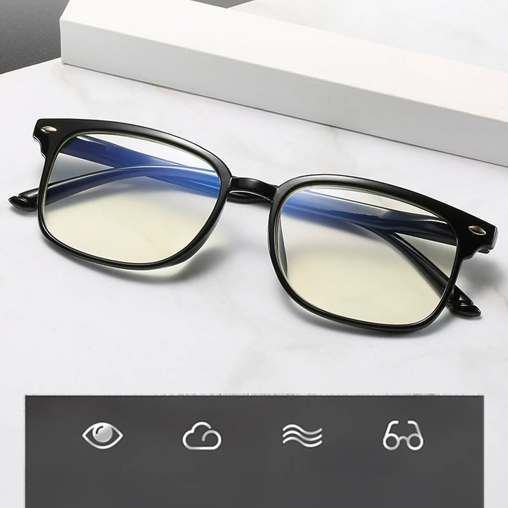 

CLARA VIDA 2pcs!!!! Retro Anti-blue Light Men and Women Comfortable Glasses PC Europe and America+1.0+1.5 +2.0 To +4.0