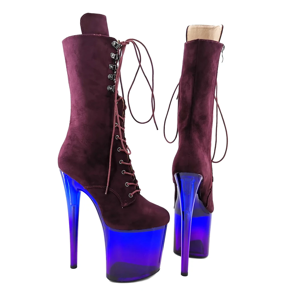 

Leecabe 20CM/8inches Pole dancing shoes High Heel platform Pole Dance boot