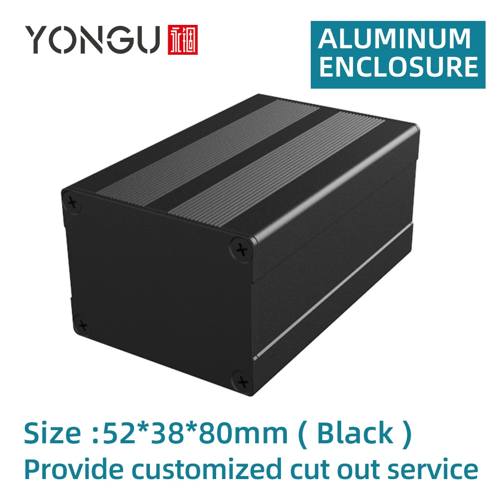 

Extruded Project Metal Housing Electronic Project Case H04 52*38mm Alumininum Box Comfortable Hand Feeling