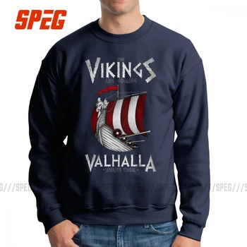 

Men's Vikings Are Coming Valhalla Hoodies Hipster Sweatshirt Cotton Printed Pullovers Apparel