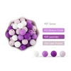 20Pcs Siliocne Lentil Beads 12MM Round Beads 14MM Hexagon Baby Teething Beads BPA Free DIY Pacifier Chain Necklace Accessory 3
