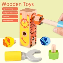 Jeu de construction en bois, jeu de société pratique pour la maternelle