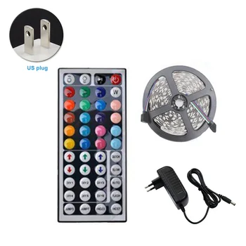 

10M Home Decor No Waterproof Living Room Gift RGB LED Strip 12V 44-key With Infrared Remote Control Flexible Self Adhesive