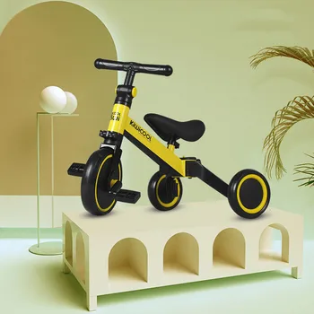 

New Design Children Bike 3-In-1 Baby Scooter Pedal Balance Bike 1-6 Years Baby Tricycle Ride On Car 3 Wheels Non-Inflatable