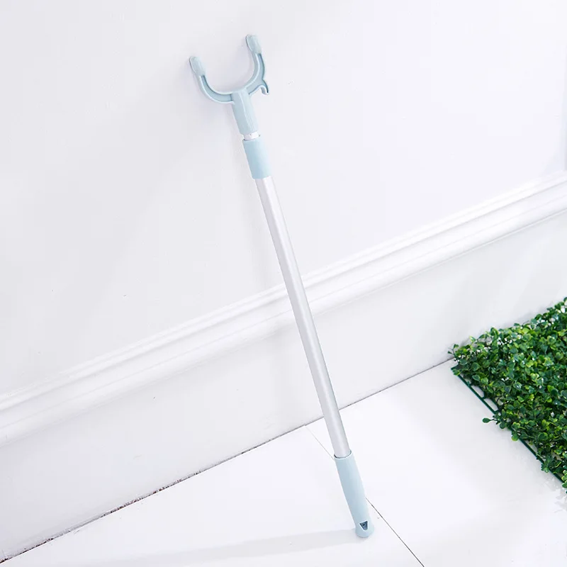 

Retractable Brace U-Shaped Jaw-Hanging Laundry Clothes Pole tiao yi Take Rod Received Clothes Hanger Fork Rod