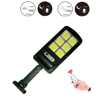 

solar led outdoor lighting 120 LED garden solar Street Light With Controller Color Adjustable Wall Motion Sensor Detector for Ba
