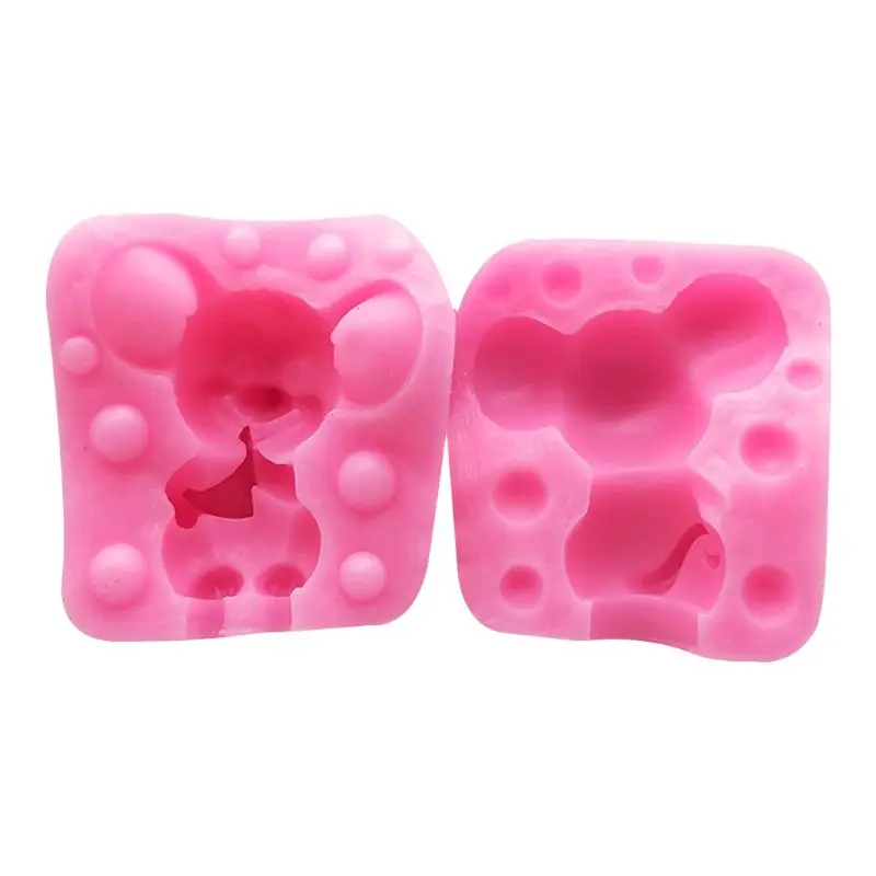 3D маленькая мышь мусс торты силиконовые формы DIY свеча для украшения торта формы 1 шт