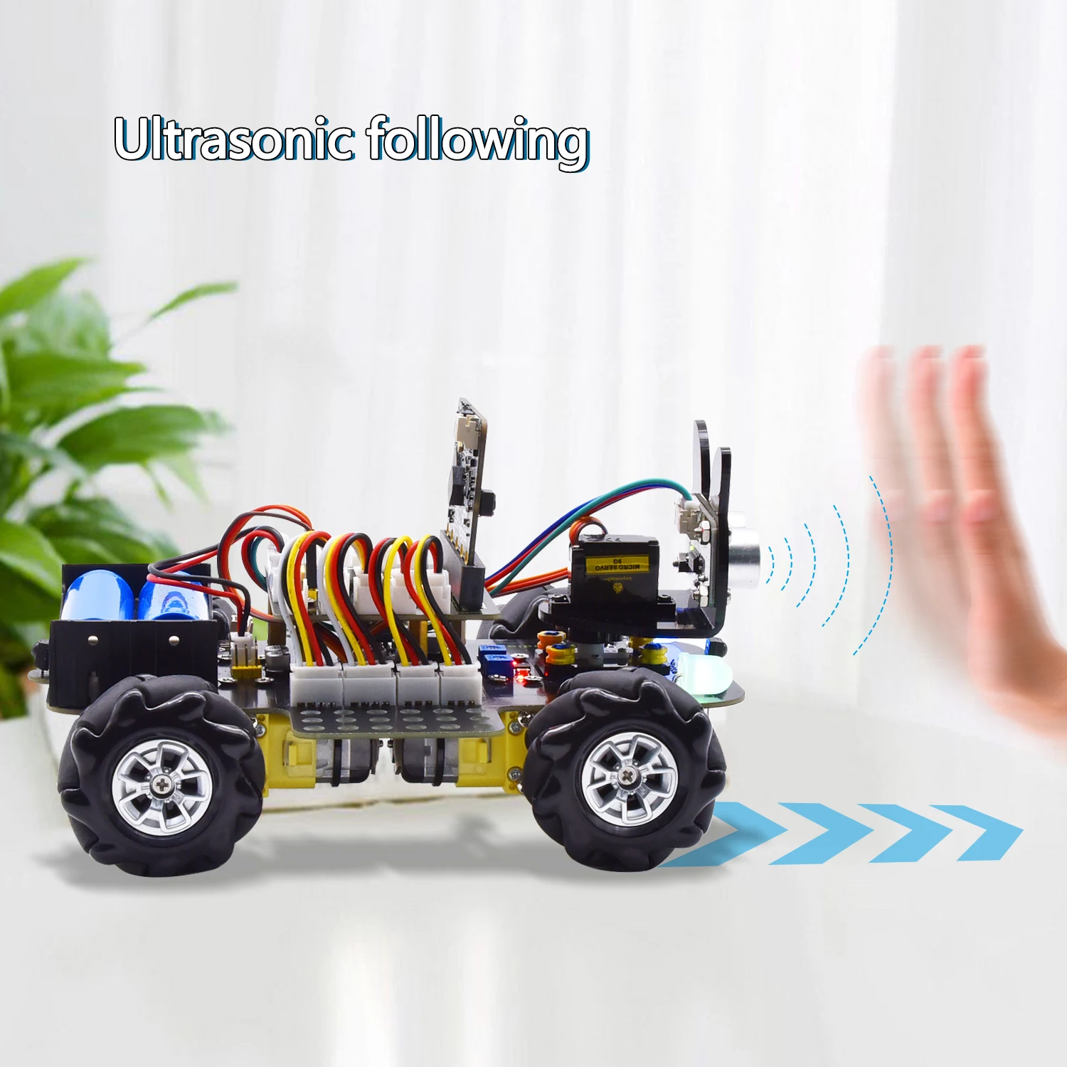 Keyestudio Mecanum Wheel Robot Micro:bit Robot Car Diy Electronic Kit Support APP Control and Make Code program