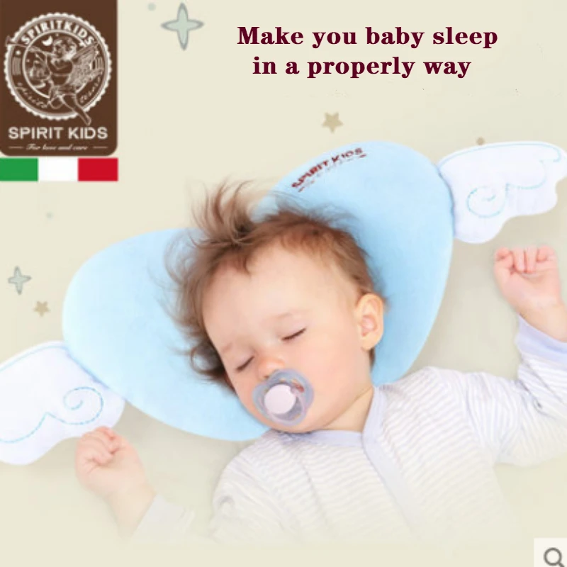 Spiritkids/подушки для новорожденных, для малышей, для детей ясельного возраста, безопасная хлопковая паз, Подушка для сна, ангел