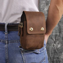 Горячая Распродажа, модная маленькая летняя сумка из натуральной кожи, поясная сумка с крючком, чехол для сигарет, чехол для телефона, поясная сумка, 011