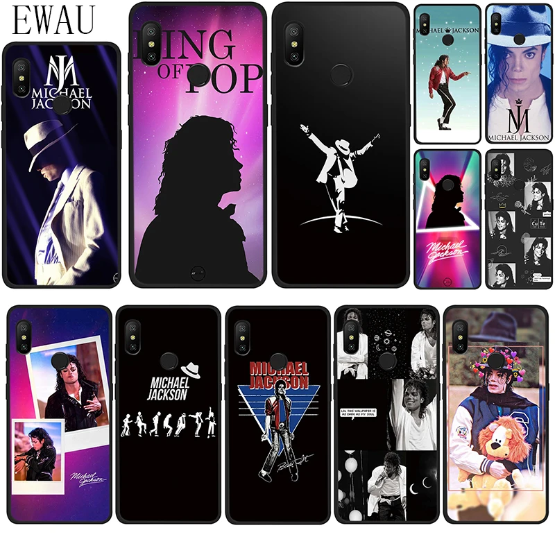 

EWAU Michael Jackson Silicone phone case for Xiaomi Redmi Note 4 4X 5 6 7 8 Pro 5A Prime