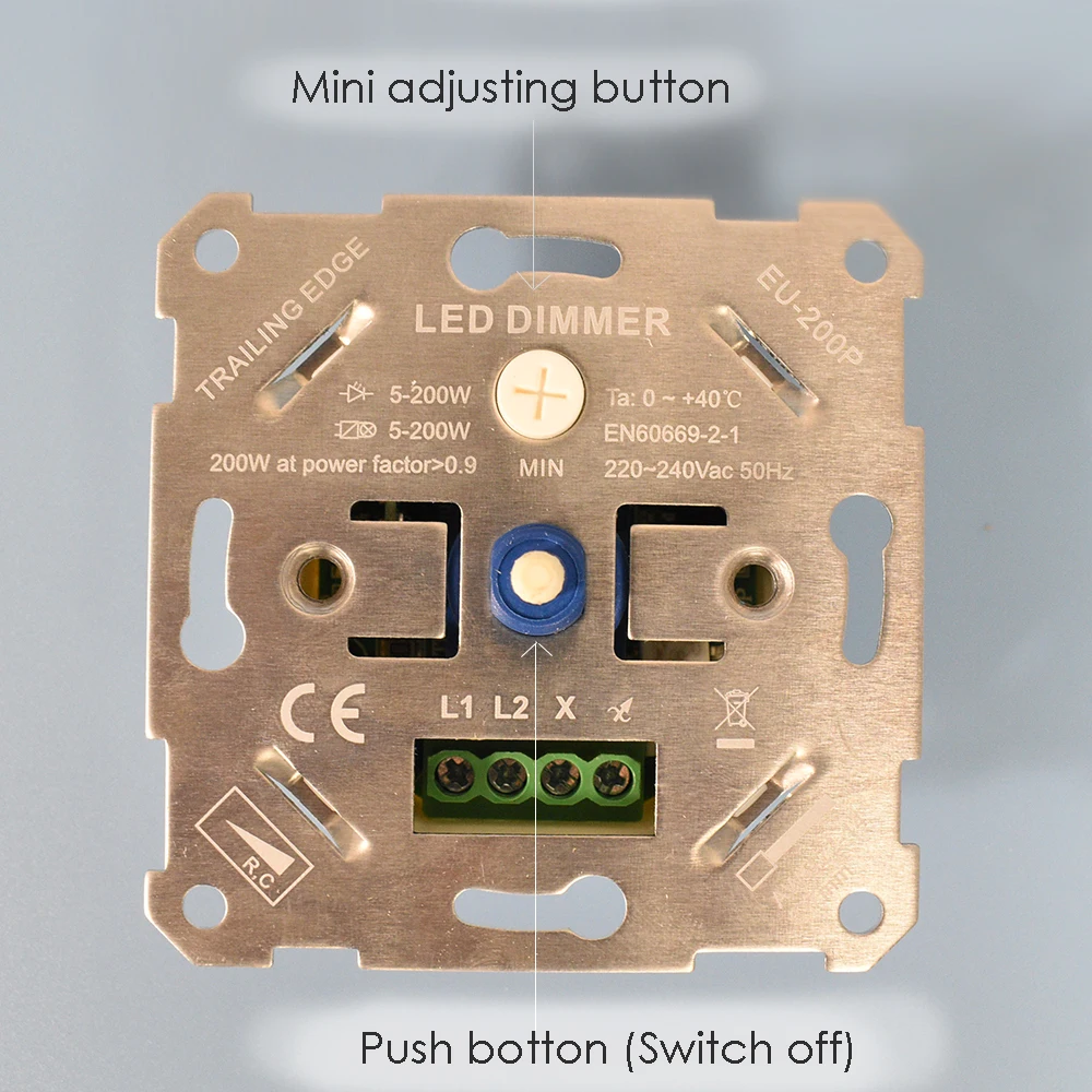 Inbouw LED Dimmer 230 Volt WiFi Exclusief Afdekraam