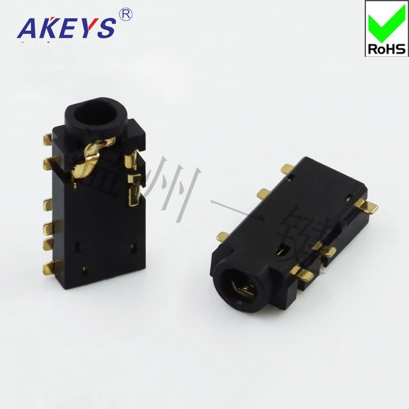 15 шт. PJ-270 вход для наушников 2,5 мм гнездо База 6-футовый патч моно-канал аудио разъем база 6P наушники