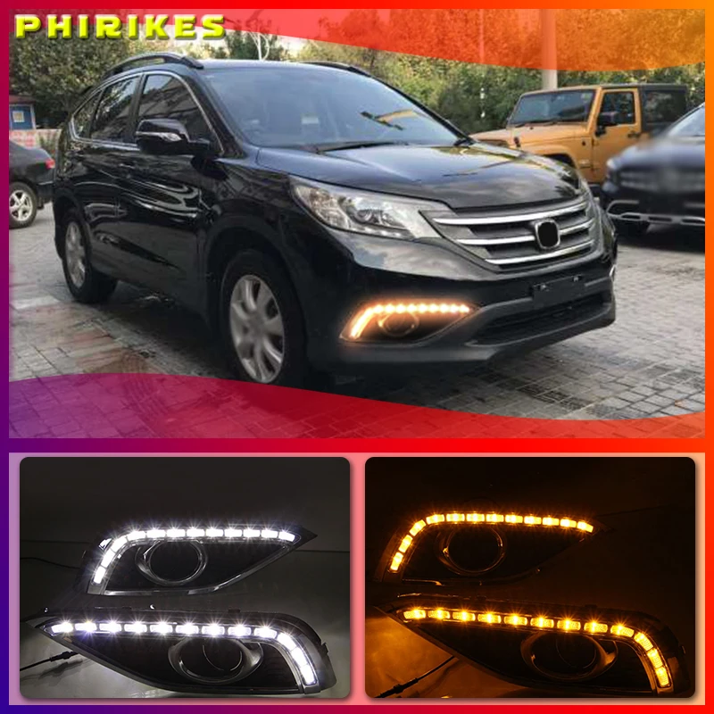 Дневные ходовые огни DRL с указателем поворота для Honda CRV CR-V 2012 2013 2014 1 пара |
