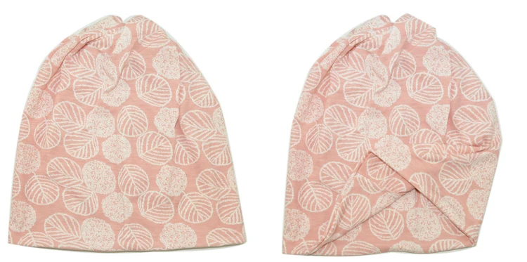 Новые хлопковые мягкие милые листья для женщин девочек skullies beanies Топ открытая шапка с отверстием для хвоста шарф