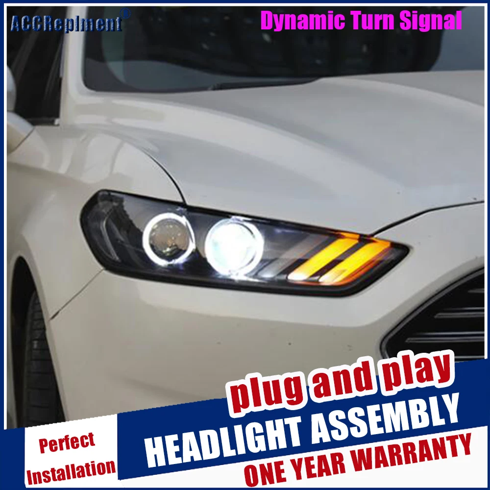 Автомобильный Стайлинг 2013-2016 для Ford Mondeo Fusion головной светильник s Mustang стиль