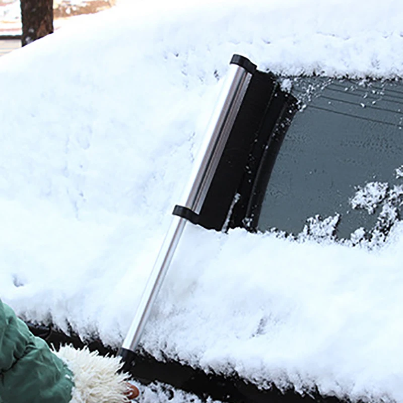 

Winter Car Windshield Ice Scraper Glass Snow Brush Telescopic Extendable Aluminum Alloy Snow Remover Cleaner Tool Broom Wash