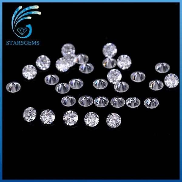 

Round Brilliant Cut DEF white color 0.8mm to 2.6mm small size moissanites Loose stone VVS1 Test Positive