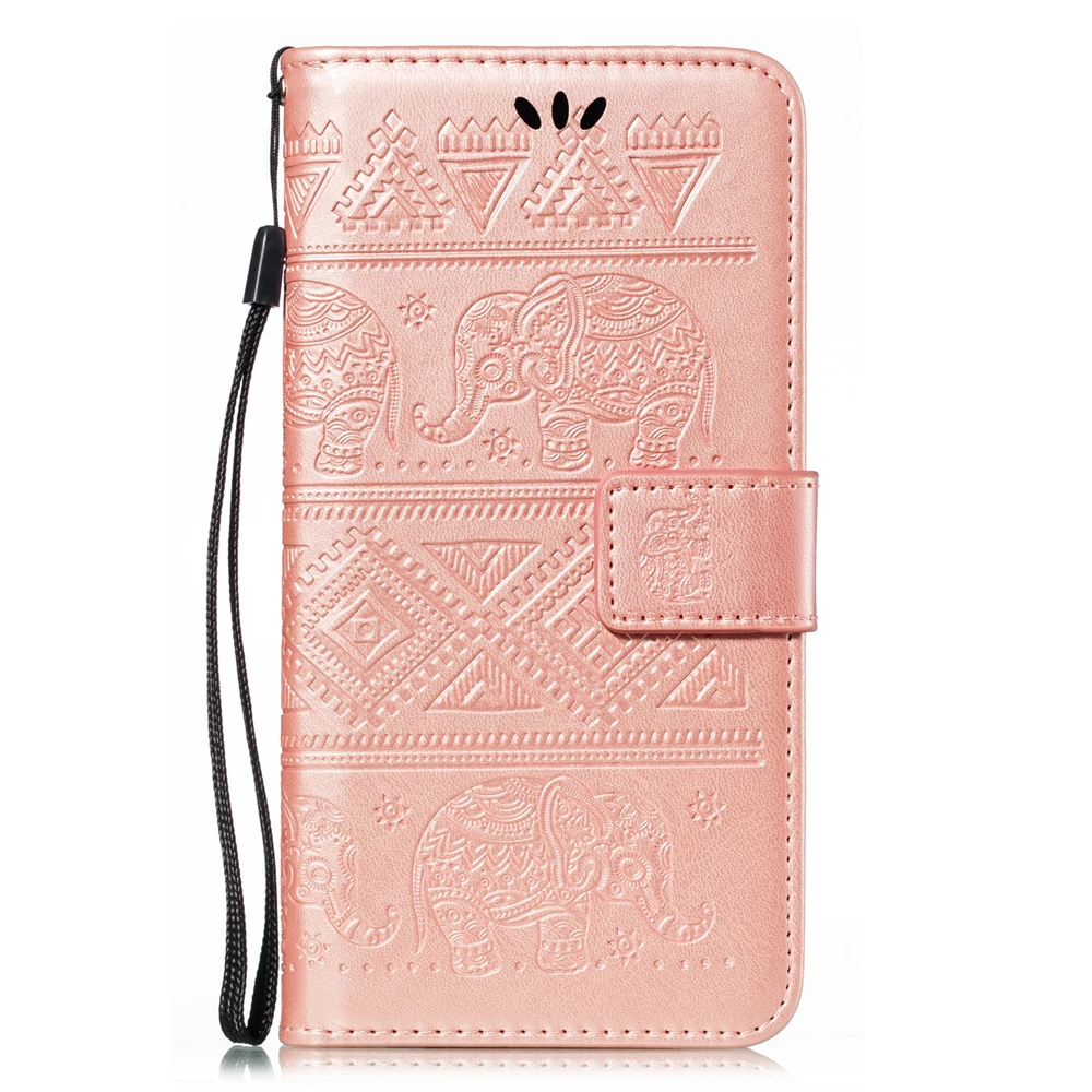 rose gold Для Xiaomi 8 9 CC9 CC9E A3 9T 9T PRO Чехол Флип PU кожаный чехол для телефона Redmi K20 K20 PRO Note 7 GO 7A рельефный чехол со слоном - Цвет: rose gold