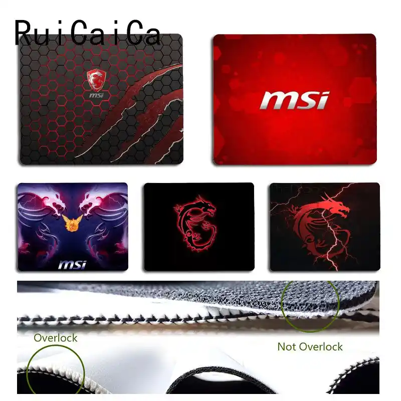 RuiCaiCa MaiYaCa Нескользящие ПК Смешные MSI логотип клавиатура игровые коврики размер