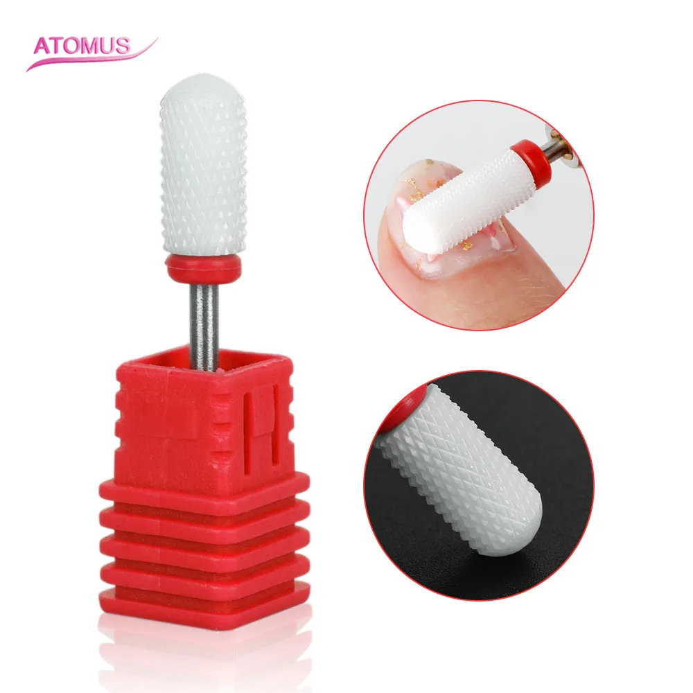 

Nail Drill Bits Manicure Cutter For Manicure Ceramic Machine Accessories Rotary Electric Nail File 6 kinds Corn Nail Polish Head