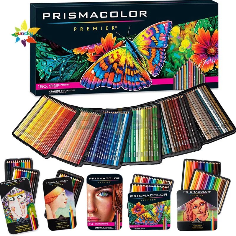 Prismacolor Premier Colored Pencils, Soft Core, 150-Count With