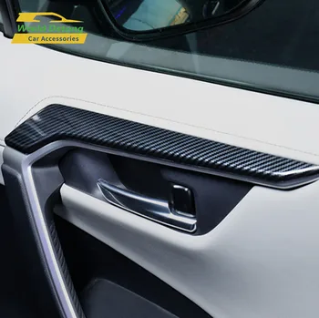 

For Toyota RAV4 2019 2020 XA50 Interor Handle Armrest Cover ABS Decoraton Trim 4pcs