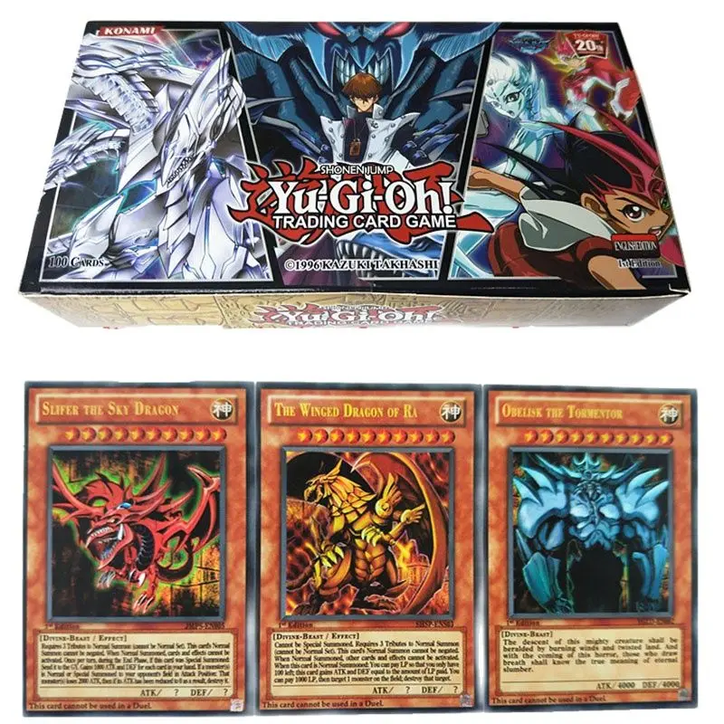 Yu Gi oh все флеш-карты 100 уникальная редкая карточка в коробке альбом английская