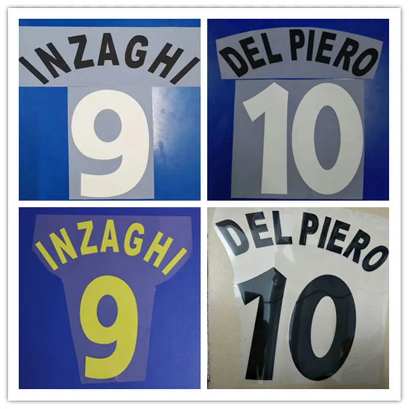 

Retro 1996-2000 ZIDANA INZAGHI DEL PIERO nameset patch badge