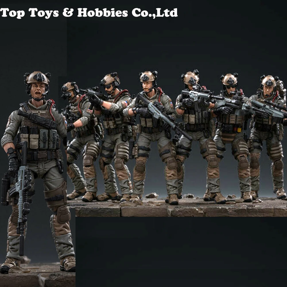 Военный солдат TJOYTOY 1/18 США морской котик Commando экшн-солдат игрушки 6 фигурок набор подарок JTDS008 фигурка солдата