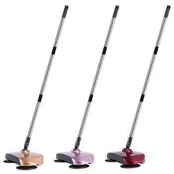 

Labor-saving Hand Push Sweepers Stainless Steel Handle Sweeping Machine Magic Broom Dustpan Household Cleaning Tools