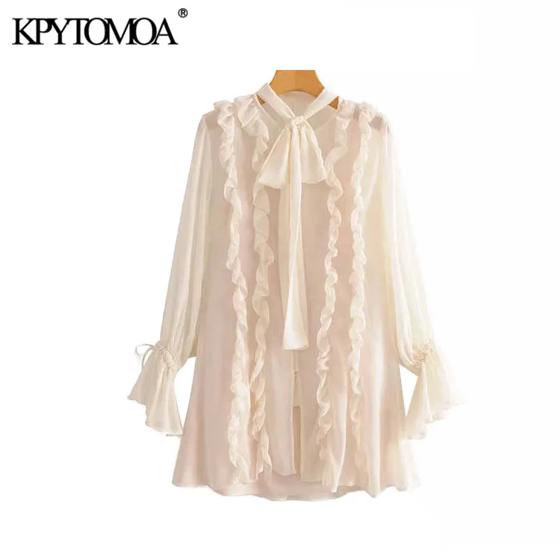 Vintage Stylish Ruffled Bow Tie Mini Dress Women 2020 Fashion Two Piece Sets See Through Long Sleeve Beach Dresses Vestidos Vintage Stylish Ruffled Bow Tie Mini Dress Women 2020 Fashion Two Piece Sets See Through Long Sleeve Beach Dresses Vestidos